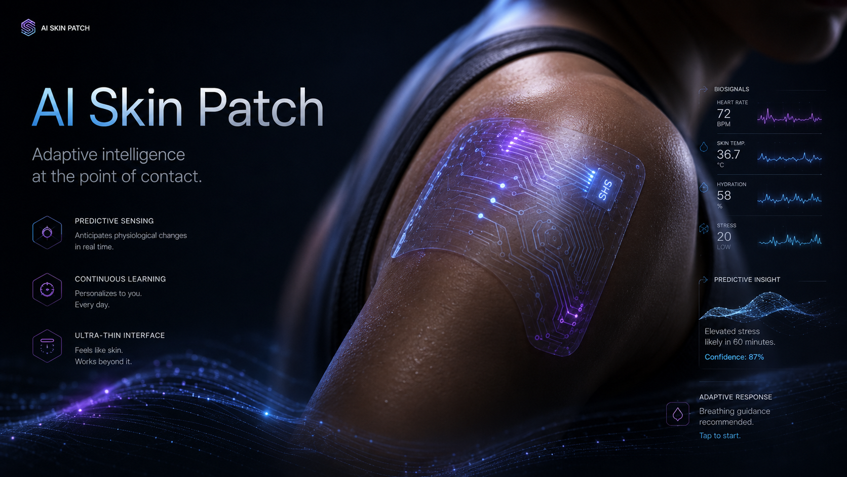 AI Skin Patch supporting visual