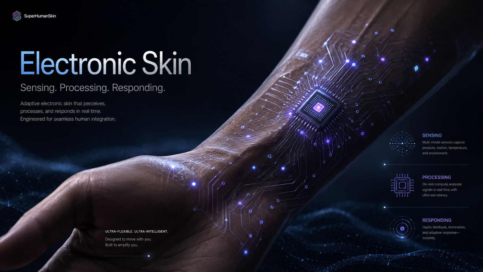 eSkin supporting visual