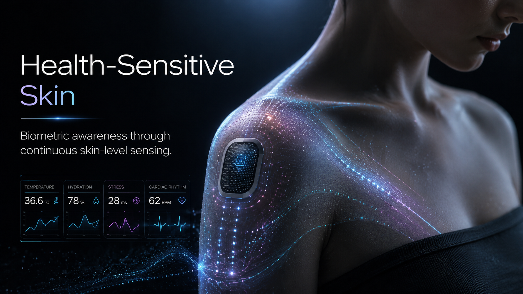 Illustrative health-sensing dashboard