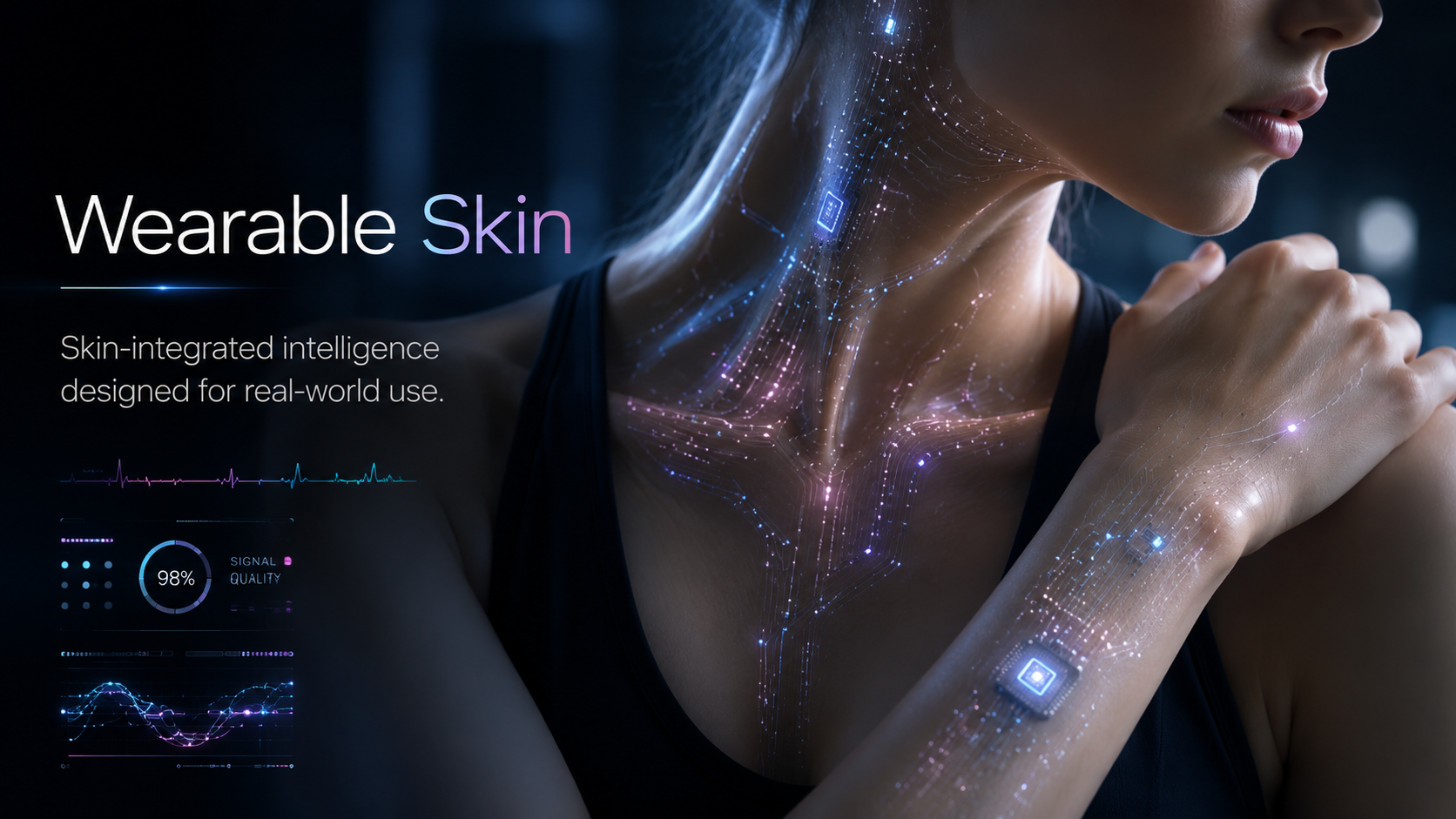 Wearable-skin integration concept